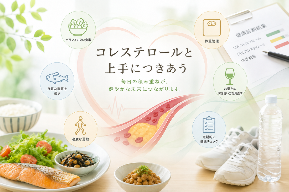 コレステロールが気になり始めたら。知っておきたい基本と毎日の生活習慣