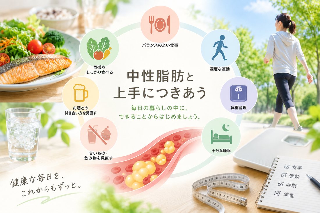 中性脂肪が気になり始めたら。知っておきたい基本と毎日の生活習慣