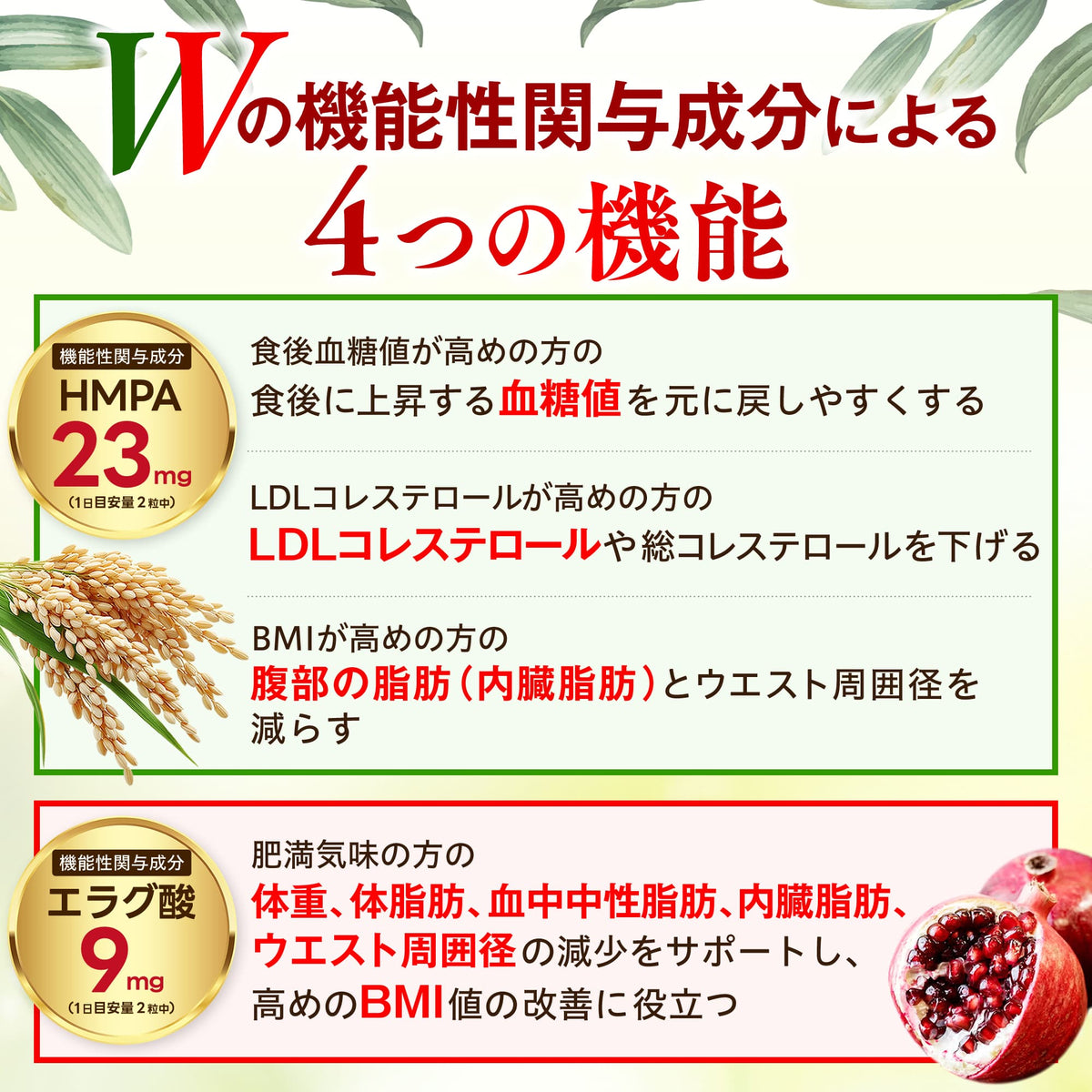 血糖値×コレステロール×体脂肪対策トリプル